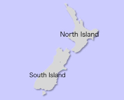 Sister City Map - New Zealand